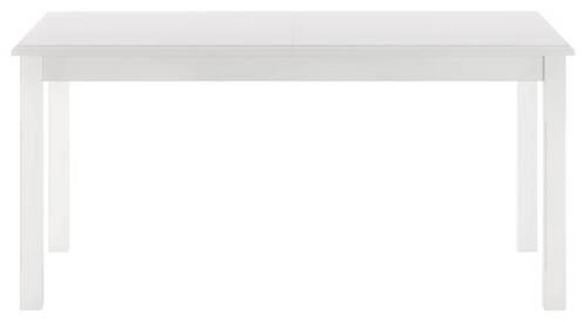 ESSTISCH Weiß rechteckig  ausziehbar  - Weiß, ROMANTIK / LANDHAUS, Holz/Holzwerkstoff (160/90/75cm) - Livetastic