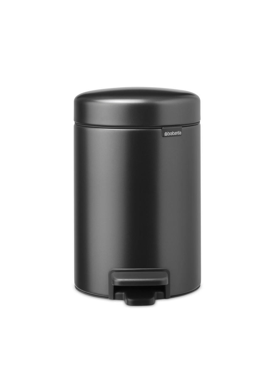 KOŠ S NOŽNOM PAPUČICOM  3 l  New Icon  - antracit, Konvencionalno, metal/plastika (16,8/26,4/23,5cm) - Brabantia