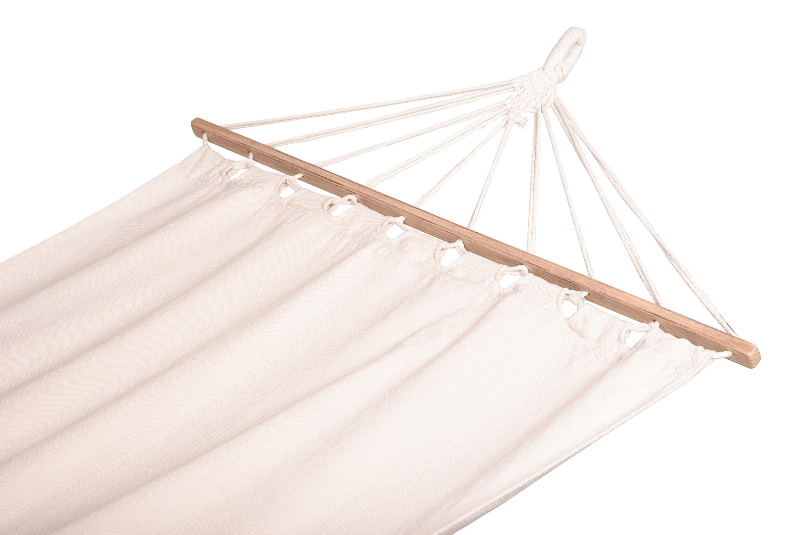 HÄNGEMATTE 100/0,6/280 cm  - Beige/Creme, Basics, Holz/Kunststoff (100/0,6/280cm) - Gardenson