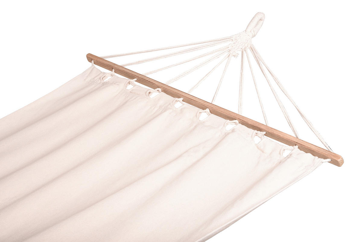 HÄNGEMATTE Creme, Beige  - Beige/Creme, Basics, Holz/Kunststoff (100/0,6/280cm) - Gardenson