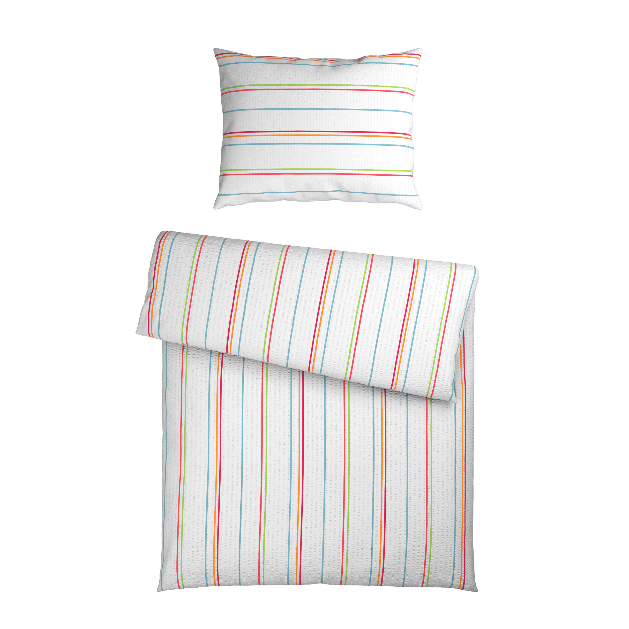 BETTWÄSCHE Mavie Seersucker 140/200 cm  - Multicolor, KONVENTIONELL, Textil (140/200cm) - Esposa