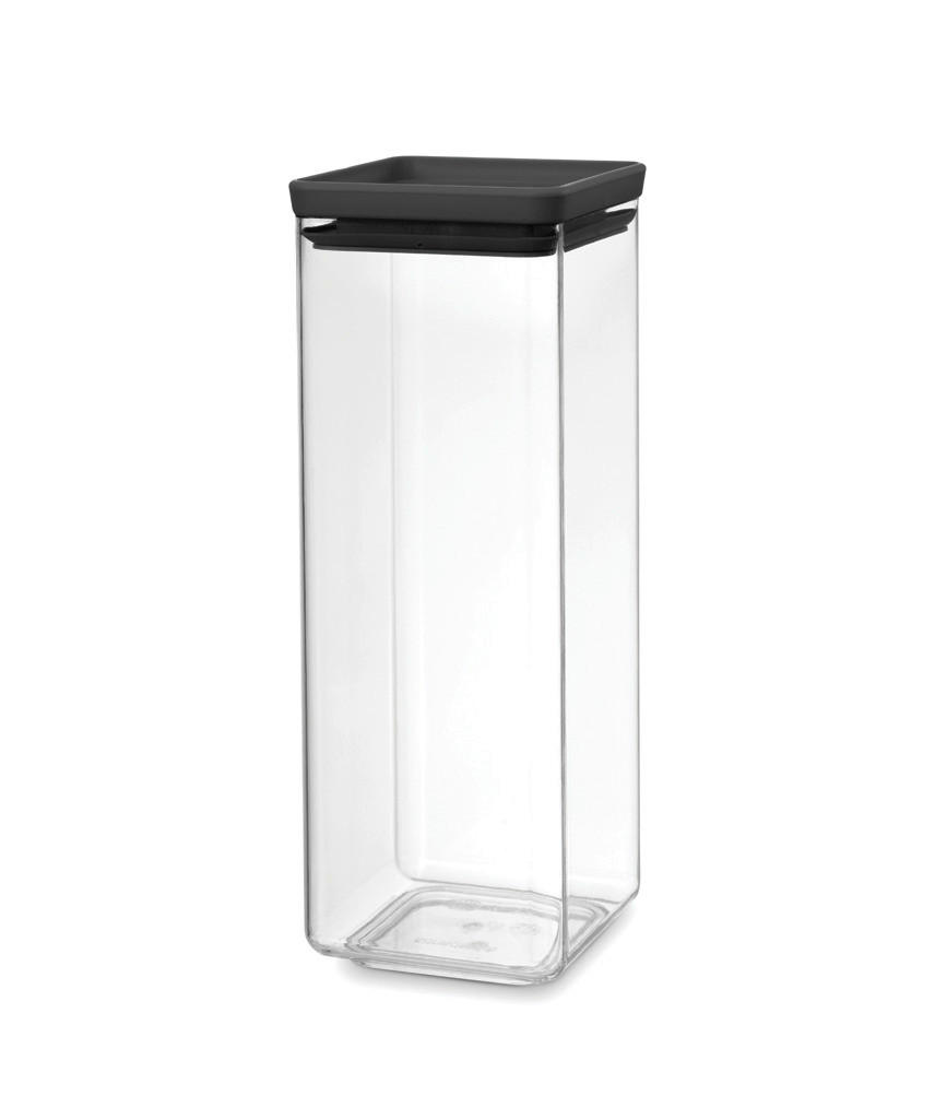 DÓZA NA POTRAVINY - průhledné/tmavě šedá, Design, plast (11/29.5/11cm) - Brabantia