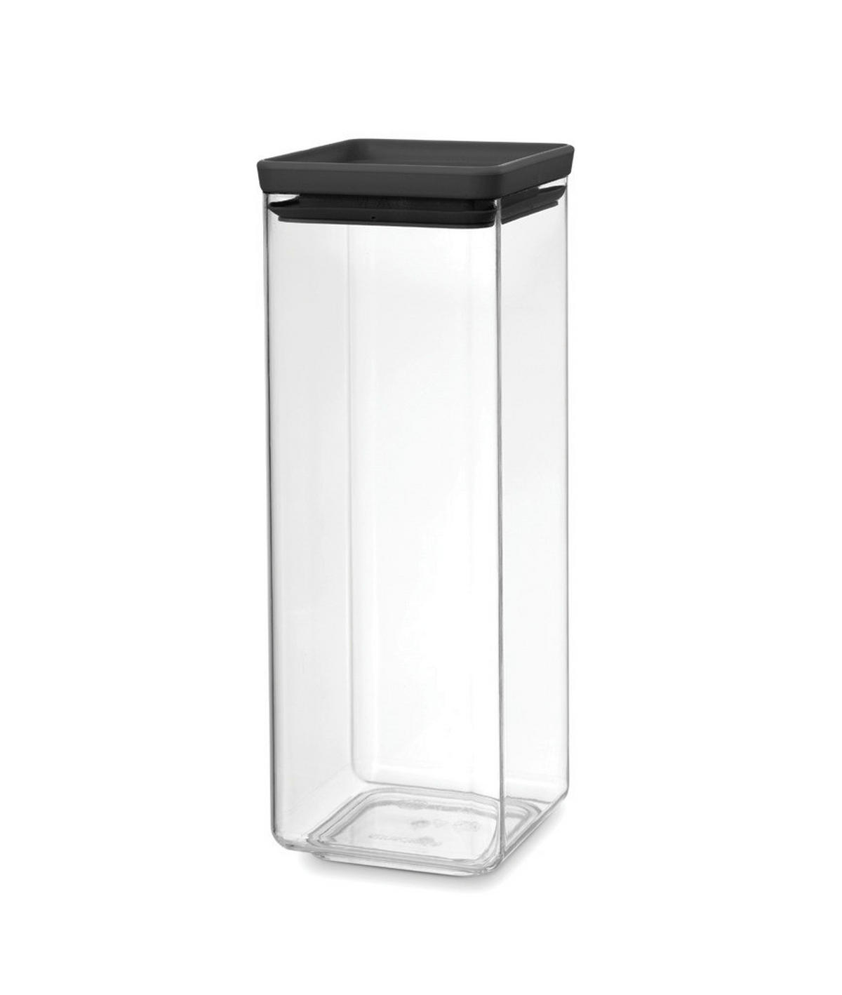 DÓZA NA POTRAVINY - průhledné/tmavě šedá, Design, plast (11/29.5/11cm) - Brabantia