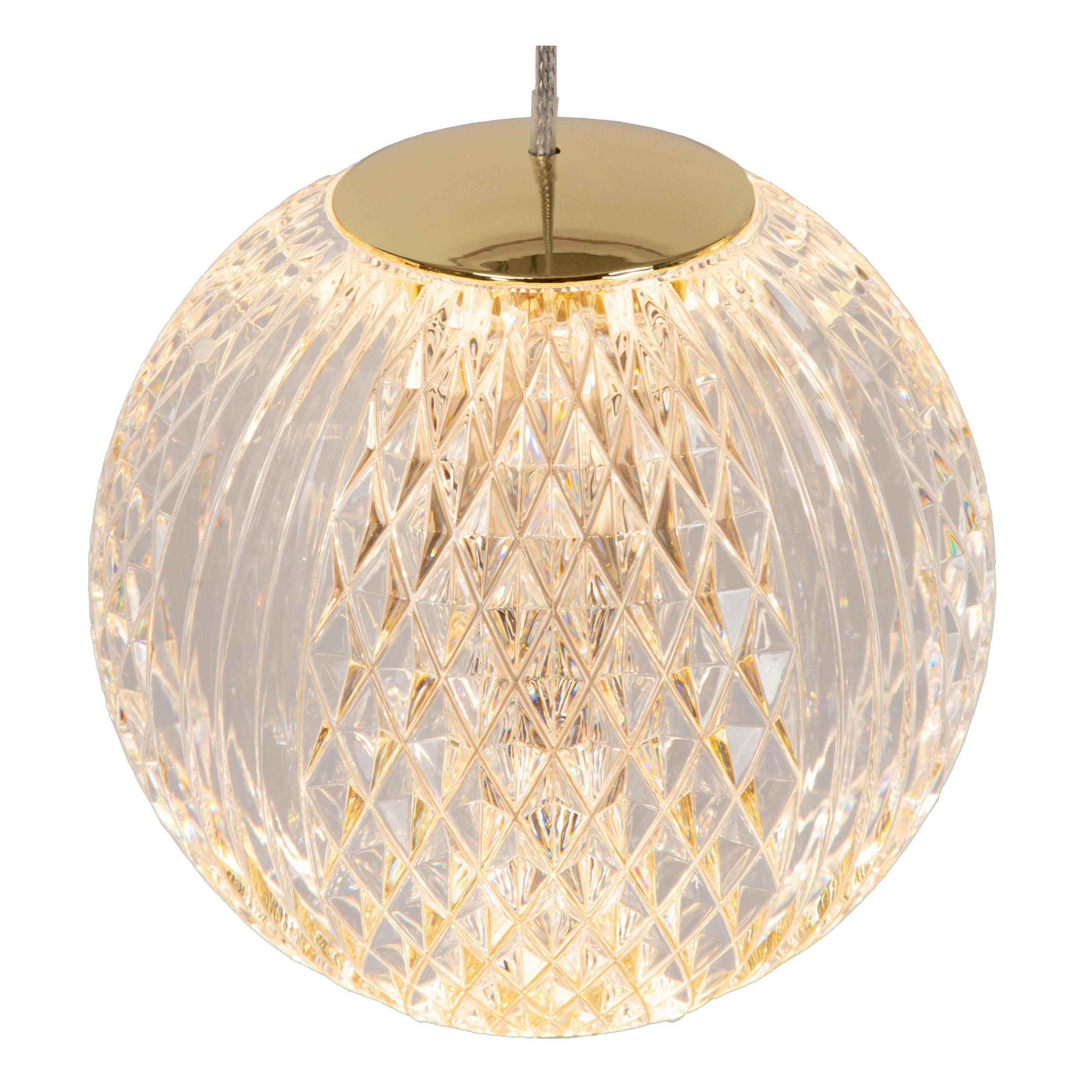 LED-HÄNGELEUCHTE 14/14/150 cm  - Transparent, Design, Kunststoff (14/14/150cm) - Lucide