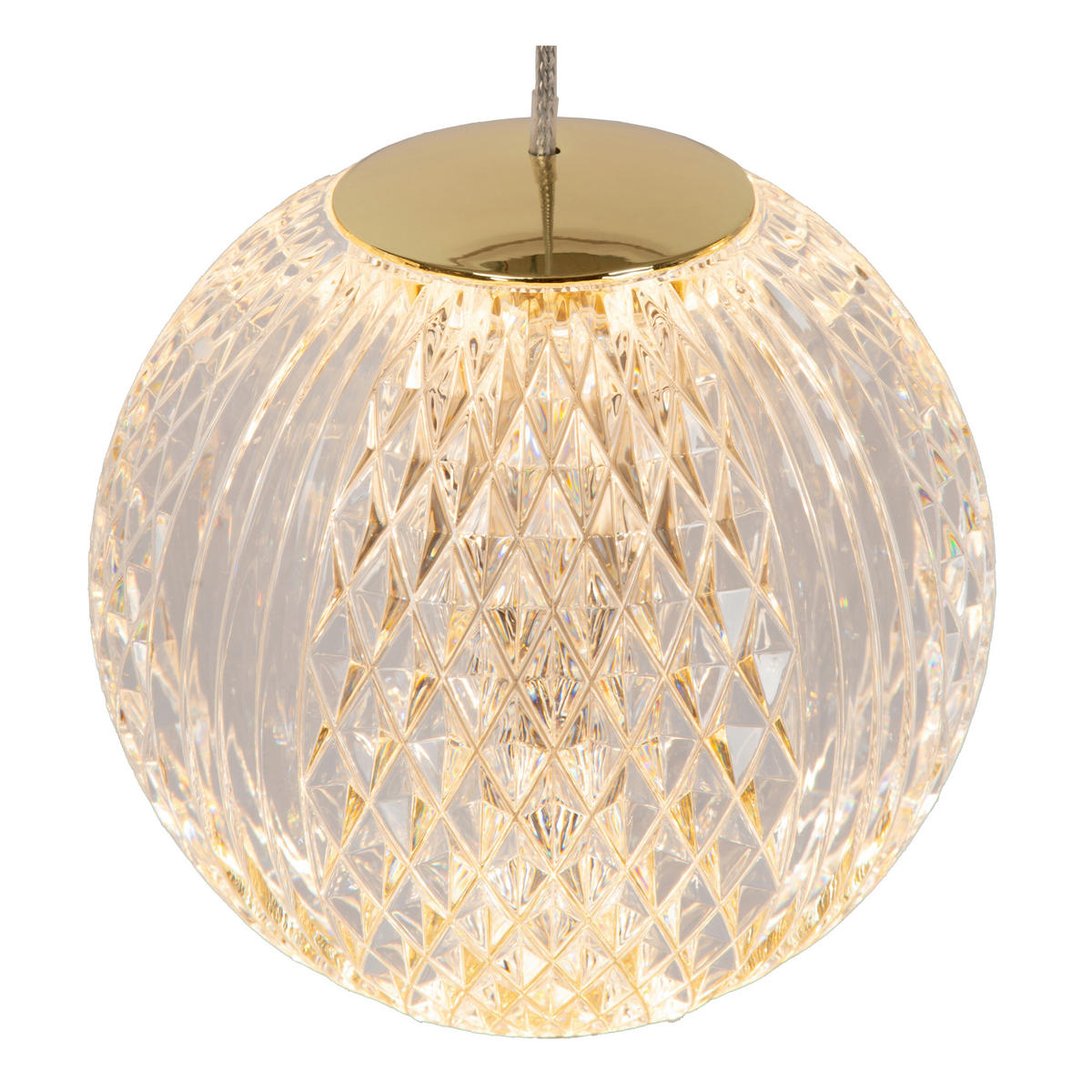 LED-HÄNGELEUCHTE 14/14/150 cm  - Transparent, Design, Kunststoff (14/14/150cm) - Lucide