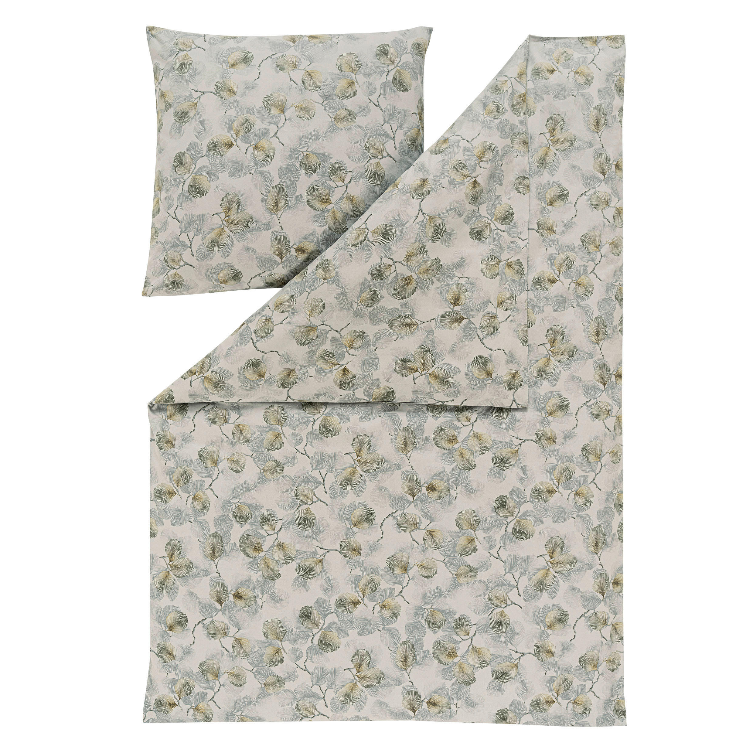 BETTWÄSCHE Atelier Flanell 140/200 cm  - Grün, Basics, Textil (140/200cm) - Estella