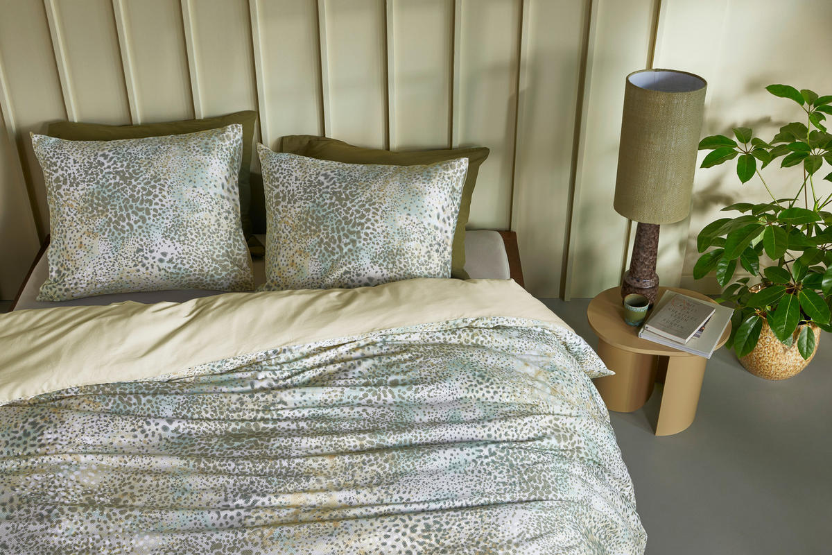 WENDEBETTWÄSCHE Siala Satin 140/200 cm  - Grün, KONVENTIONELL, Textil (140/200cm) - Novel