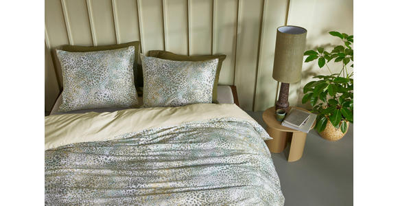 WENDEBETTWÄSCHE Siala Satin 140/200 cm  - Grün, KONVENTIONELL, Textil (140/200cm) - Novel