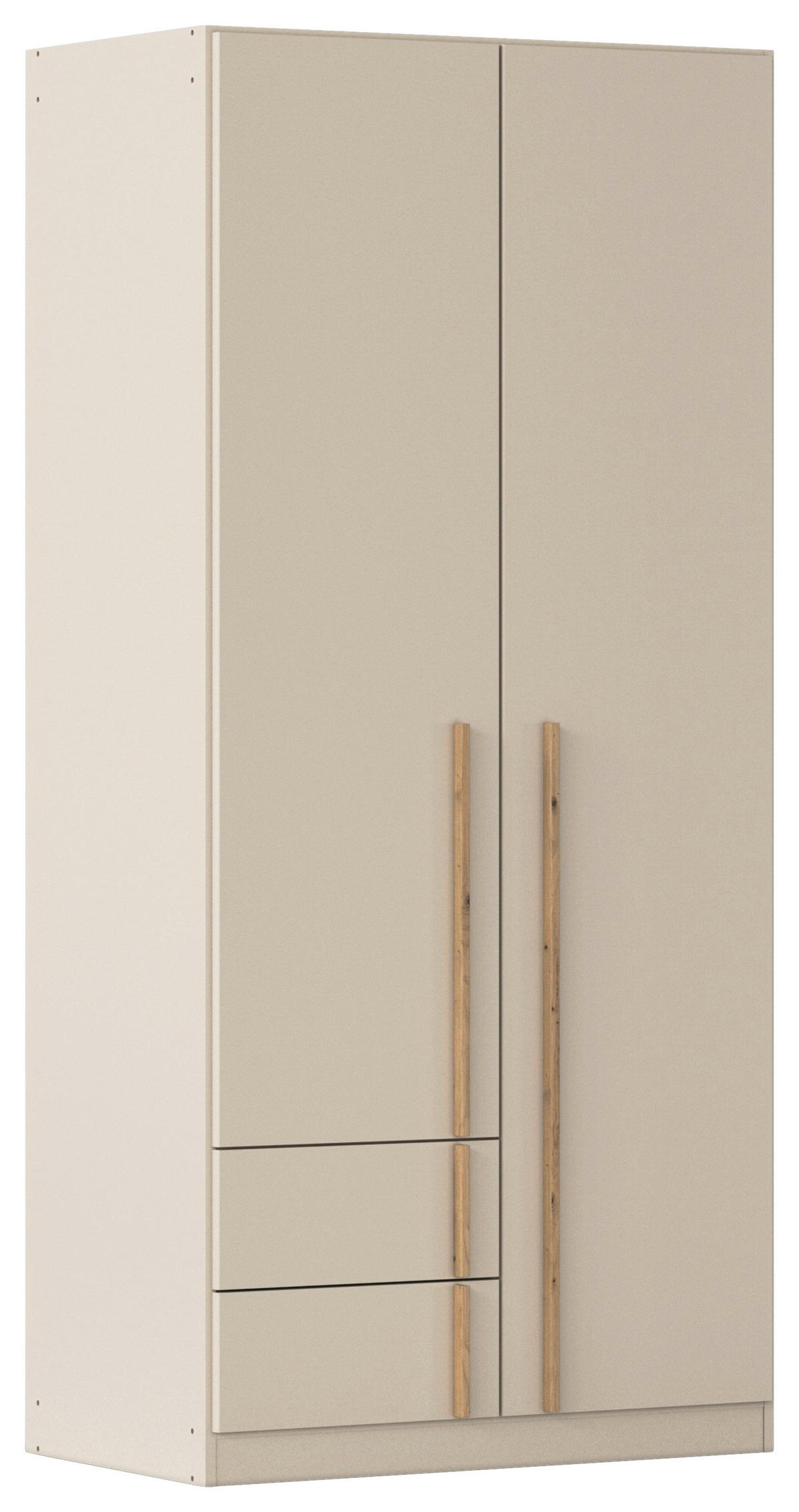 DREHTÜRENSCHRANK 2-türig Champagner, Eiche Artisan  - Champagner/Eiche Artisan, Design, Holz/Holzwerkstoff (91/197/54cm) - Stylife