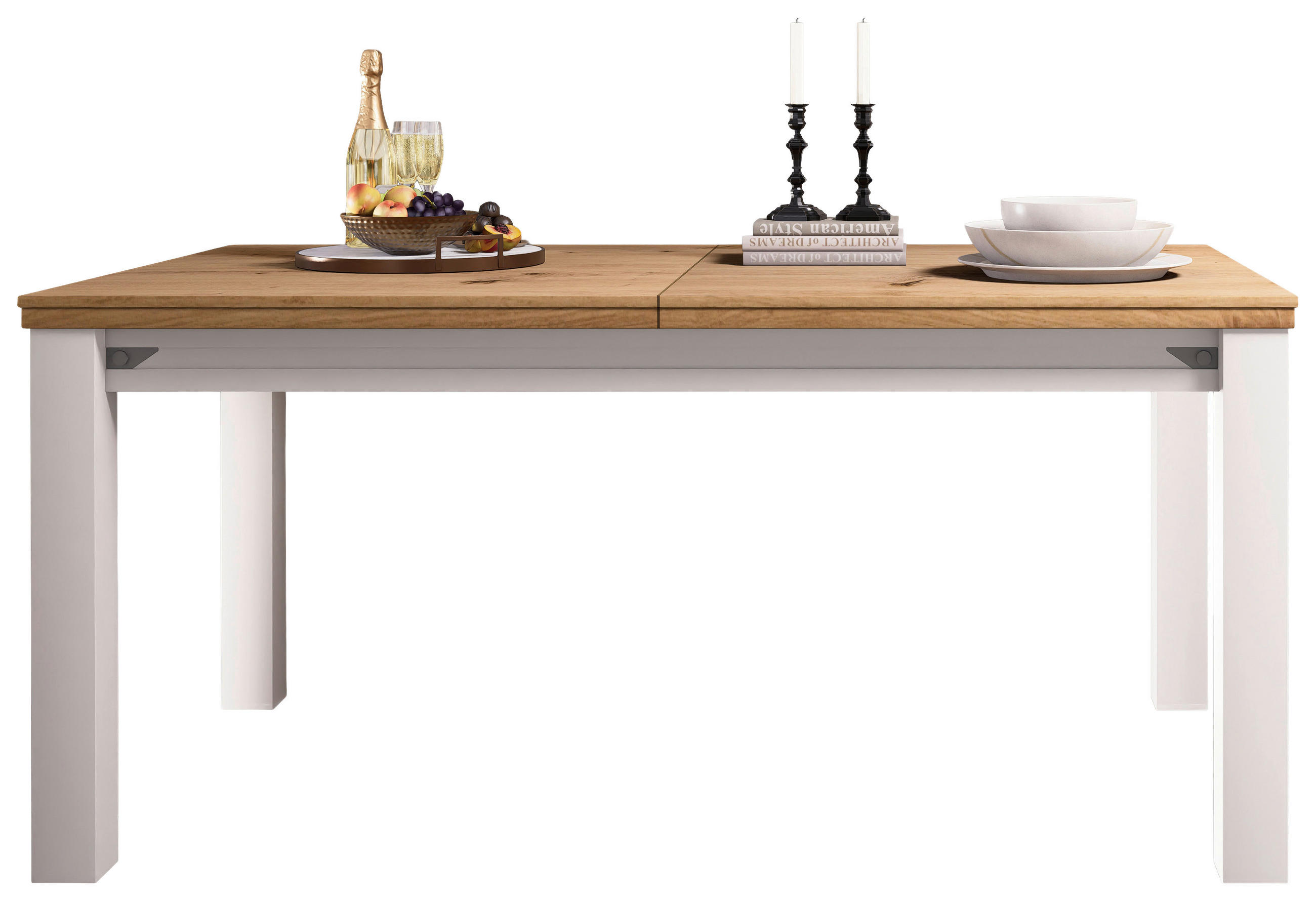 ESSTISCH 170-220/95/78 cm Nachbildung  Holzwerkstoff ausziehbar rechteckig Kaschmir, Eiche Artisan  - Kaschmir/Eiche Artisan, ROMANTIK / LANDHAUS, Holzwerkstoff (170-220/95/78cm) - Landscape