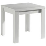 ESSTISCH 80(136)/80/78 cm Nachbildung  Holzwerkstoff ausziehbar, in verschiedenen Größen erhältlich, in verschiedenen Holzdekoren erhältlich quadratisch Weiß  - Weiß, KONVENTIONELL, Holzwerkstoff (80(136)/80/78cm) - Carryhome