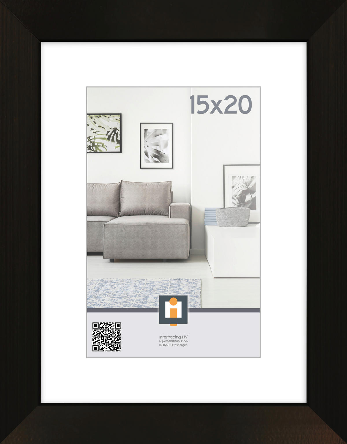 OKVIR ZA SLIKE         - črna, Basics, umetna masa/steklo (18mm)