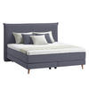 BOXSPRINGBETT 180/200 cm  in Zwetschgefarben  - Eichefarben/Zwetschgefarben, Design, Holzwerkstoff/Textil (180/200cm) - home24