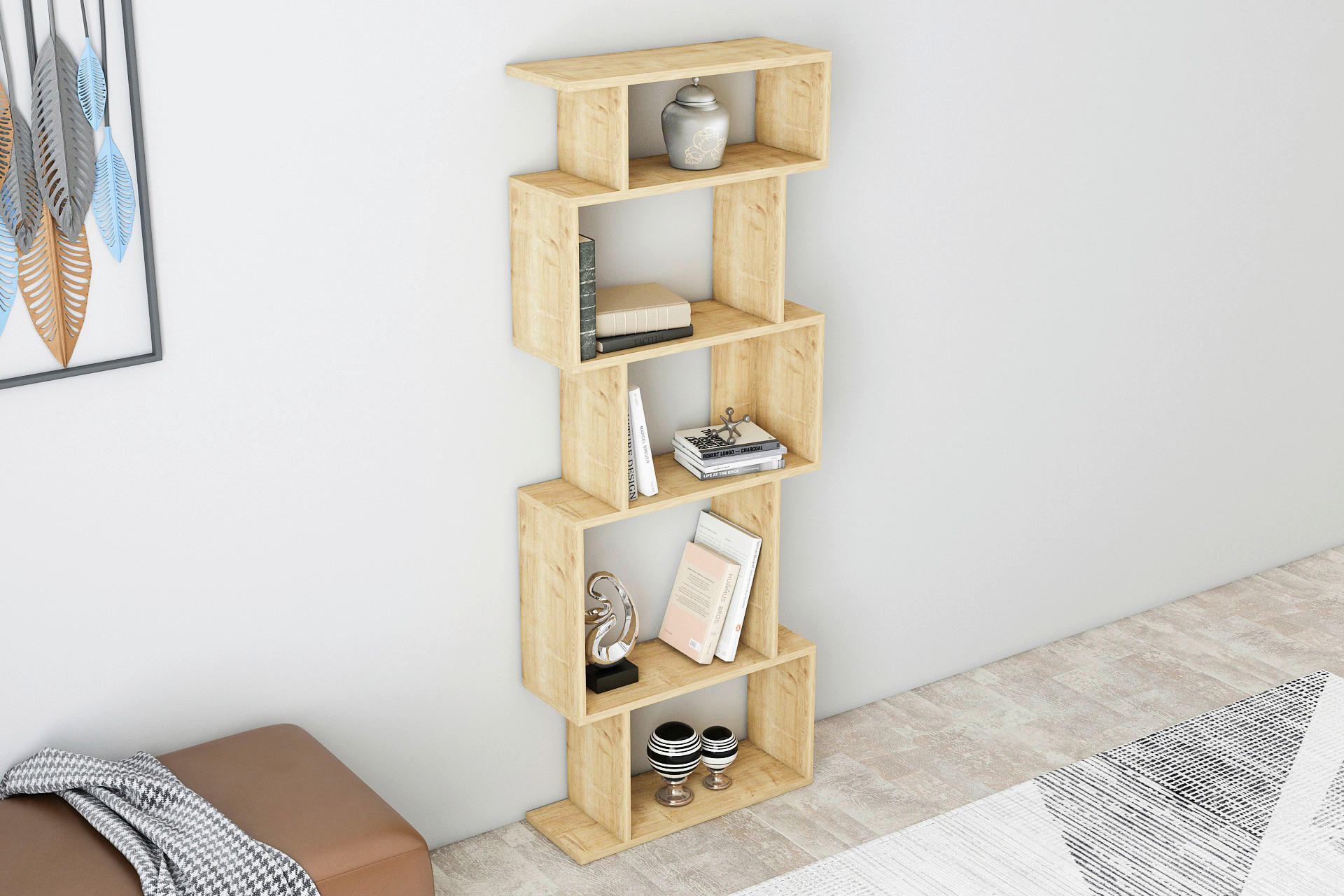 REGAL Eichefarben  - Eichefarben, Design, Holzwerkstoff (60/160/22cm) - Livetastic