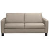 SCHLAFSOFA in Textil, Leder Greige  - Greige/Schwarz, Konventionell, Leder/Textil (190/87/100cm) - Celina Home