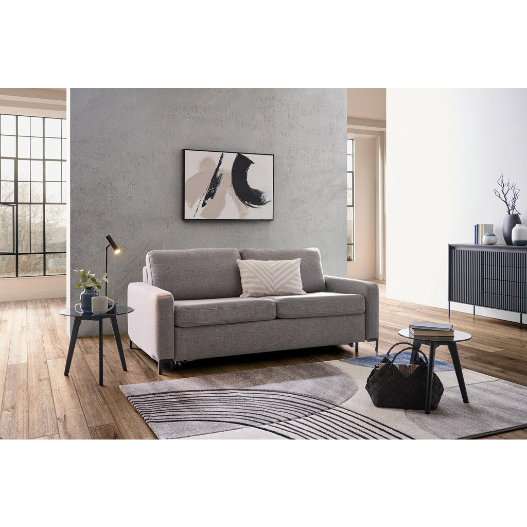 Thumbnail - Livetastic Schlafsofa, Grau, Textil, Uni, 2-Sitzer, Füllung: Schaumstoff, 187x84x97 cm, Reach, Made in EU, FSC Mix, Stof...