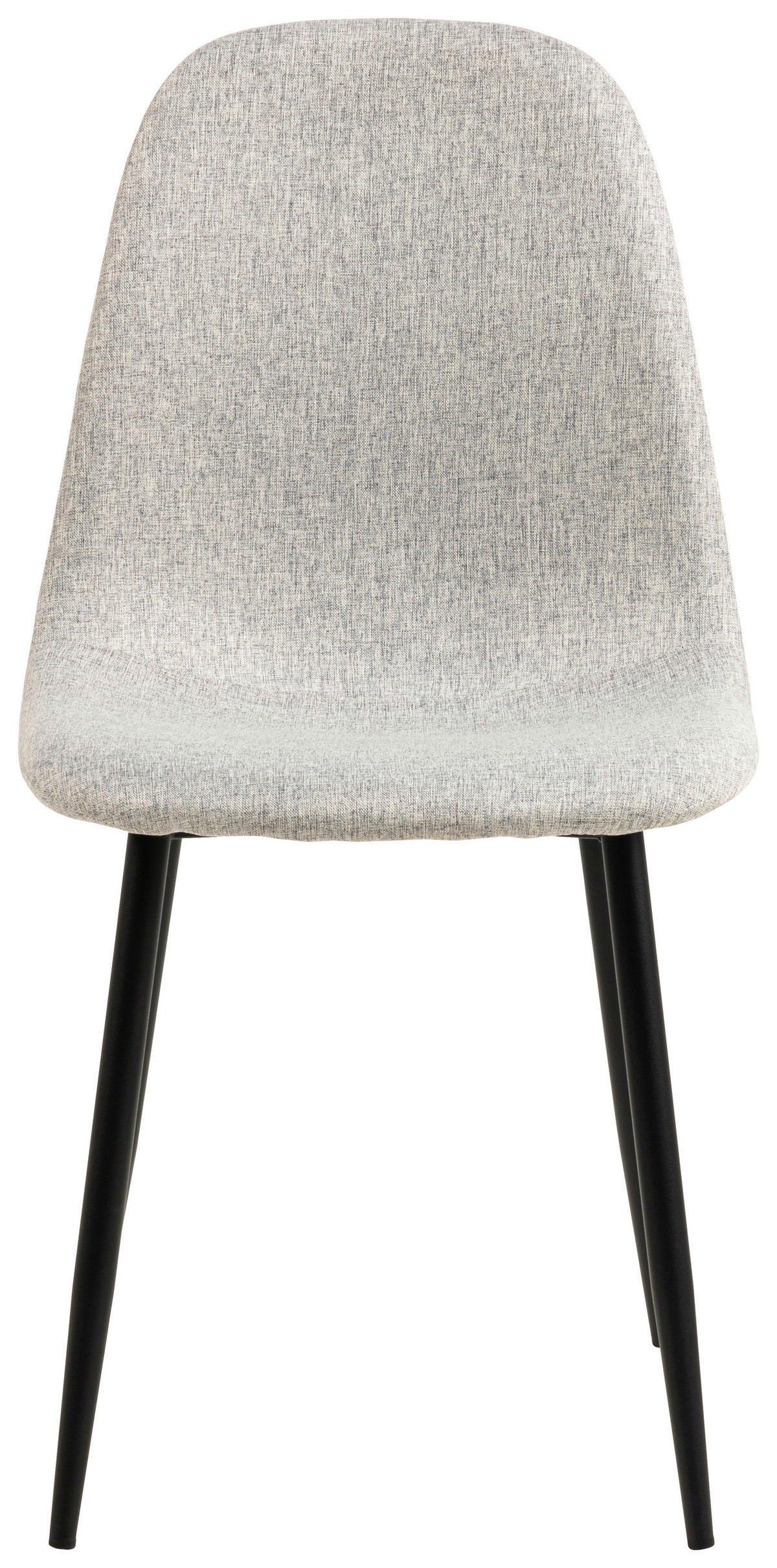 STUHL Webstoff Hellgrau  - Hellgrau/Schwarz, Trend, Textil/Metall (44/86/54cm) - MID.YOU