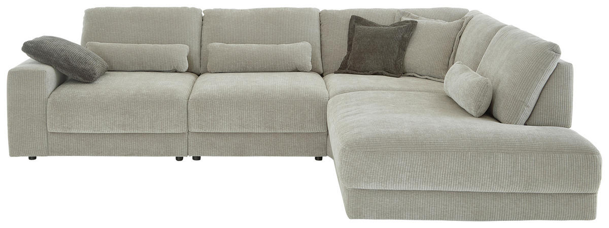 HÖRNSOFFA i chenille, jacquard silver  - silver/svart, Design, textil/plast (316/242cm) - Niels Andersson
