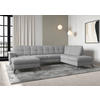 WOHNLANDSCHAFT in Flachgewebe Grau  - Schwarz/Grau, Modern, Textil/Metall (164/319/212cm) - Sit & More