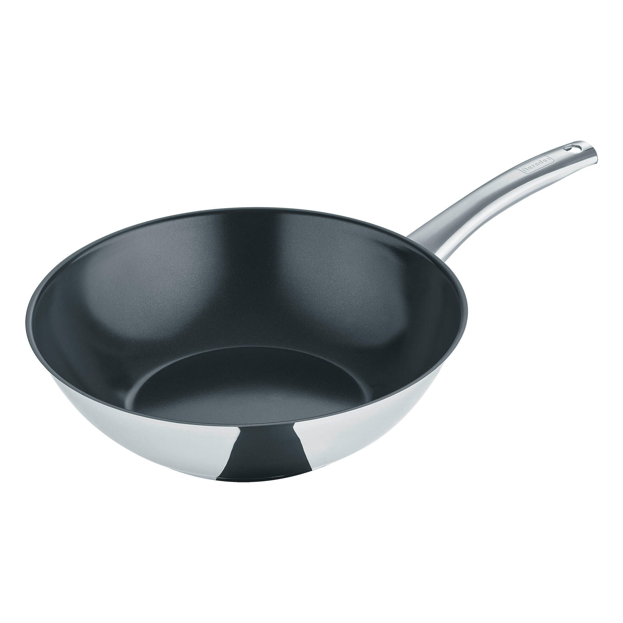 WOK b.brilliant Keramikbeschichtung 30 cm  - Grau Hochglanz, Basics, Metall (30cm) - Berndes