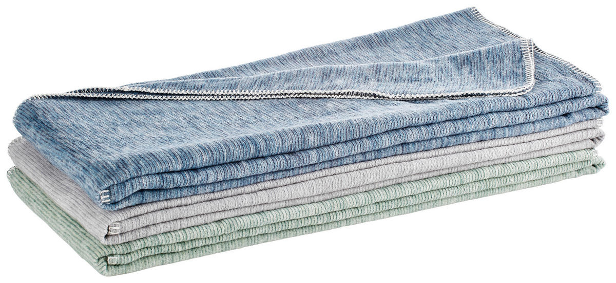 PLÉD 140/200 cm  - kék, Basics, textil (140/200cm) - Bio:Vio