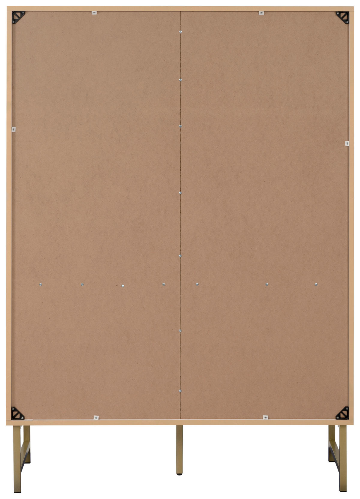 VYSOKÁ KOMODA, bílá, 100/142/41 cm - bílá/barvy zlata, Design, kov/kompozitní dřevo (100/142/41cm) - MID.YOU