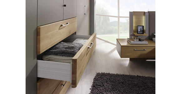 SCHLAFZIMMER Eichefarben, Fango - Fango/Eichefarben, KONVENTIONELL, Holz (180/200cm) - Dieter Knoll