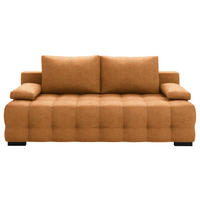 SCHLAFSOFA Struktur Currygelb  - Currygelb/Schwarz, KONVENTIONELL, Kunststoff/Textil (209/96/100cm) - Stylife
