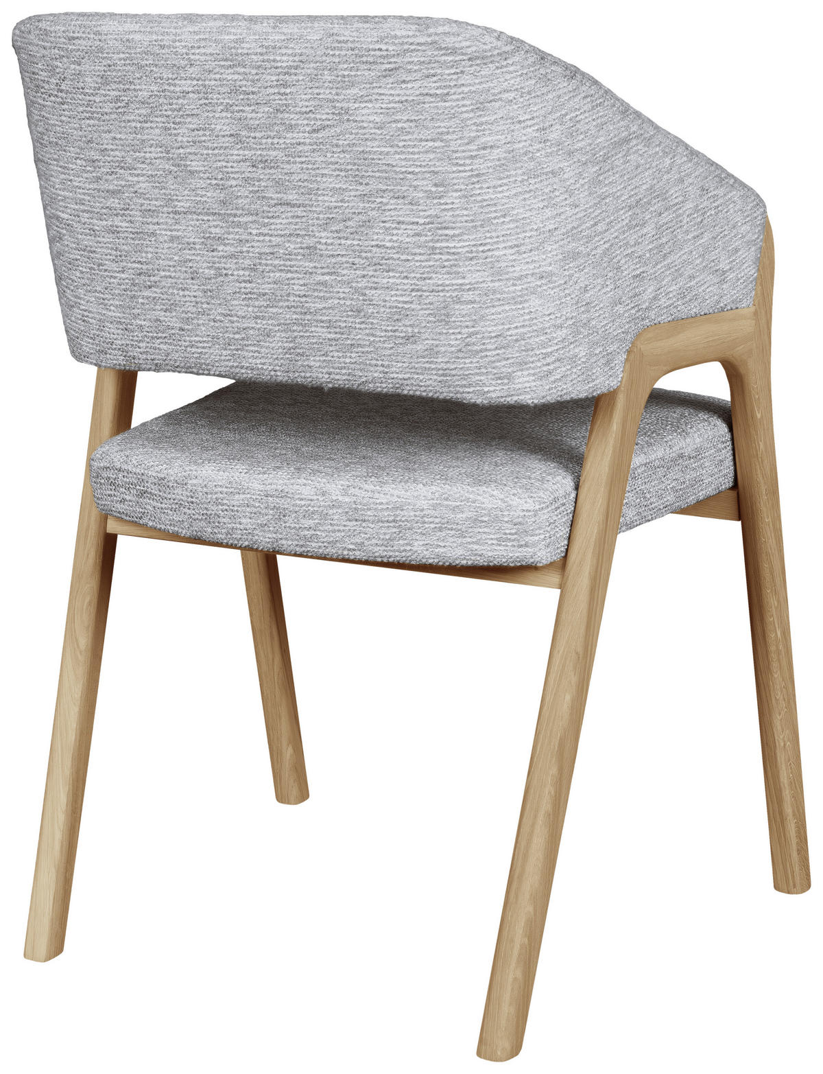 ARMLEHNSTUHL  Typenauswahl Jacquard  - Eichefarben/Grau, KONVENTIONELL, Holz/Textil (57/87/60cm) - Linea Natura