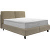 BOXSPRINGBETT 180/200 cm  in Beige  - Beige/Schwarz, Design, Textil/Metall (180/200cm) - Johann Jakob