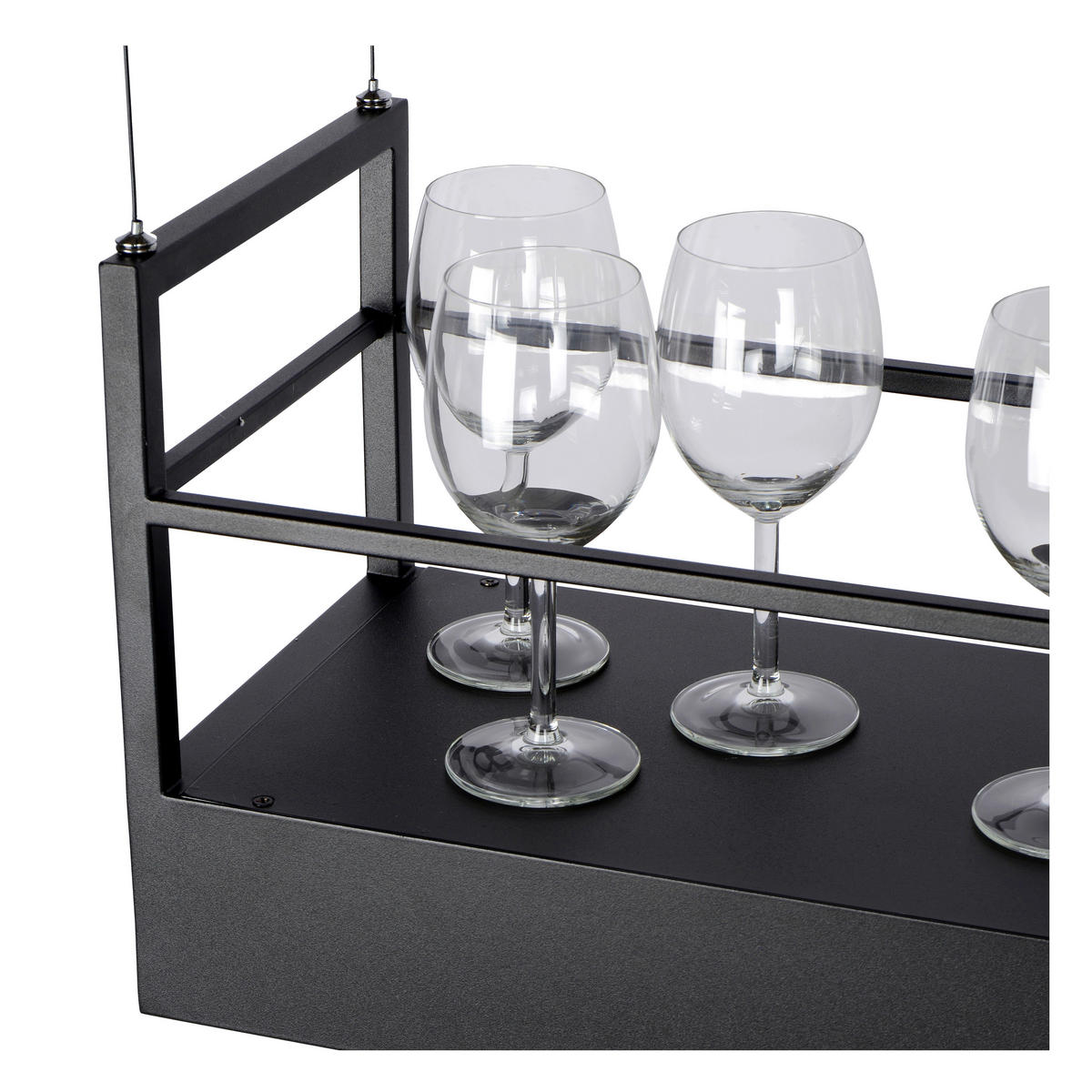 HÄNGELEUCHTE 110/22/160 cm  - Schwarz, Design, Metall (110/22/160cm) - Lucide
