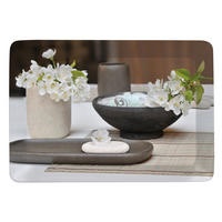 SERVIERTABLETT  31,5/45 cm   - Beige/Schwarz, Konventionell, Kunststoff (31,5/45cm) - Homeware