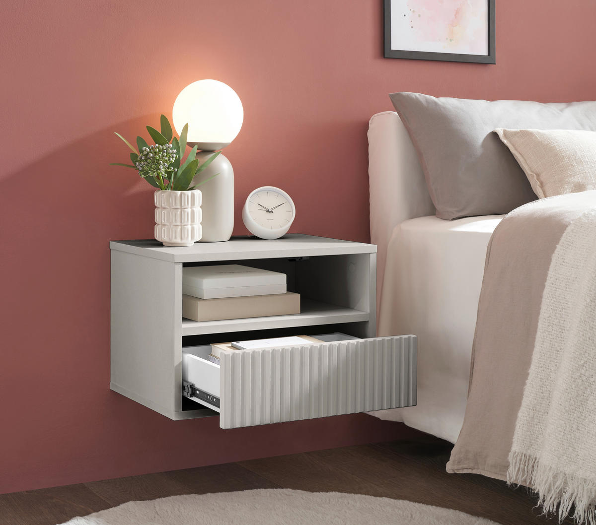 NACHTSCHRANK 46/31/32 cm  - Kaschmir, KONVENTIONELL, Holzwerkstoff (46/31/32cm) - Boxxx