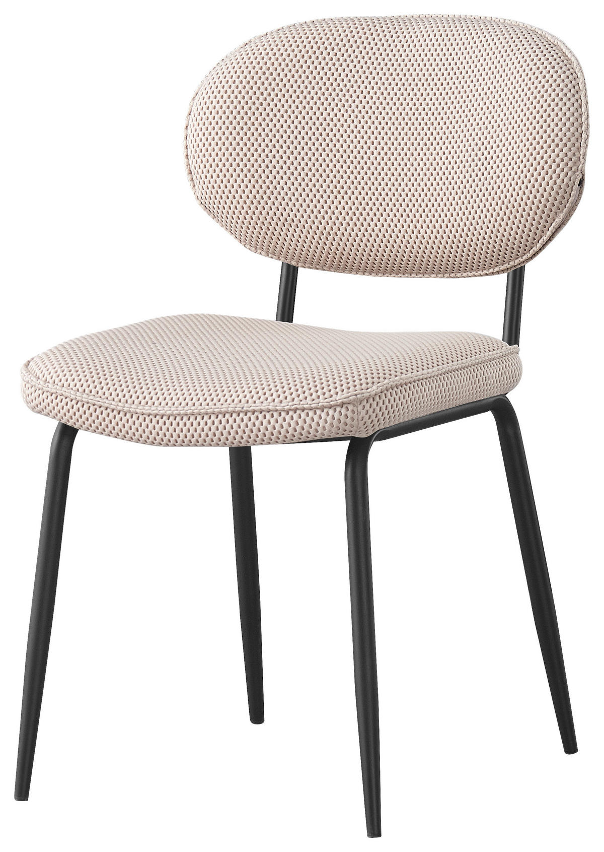 STOL, kovina, tekstil bež  - črna/bež, Konvencionalno, kovina/tekstil (49/80,5/62,5cm) - Boxxx