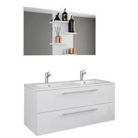 BADEZIMMER  in 112 cm  - Weiß, MODERN, Keramik/Holzwerkstoff (112cm) - MID.YOU