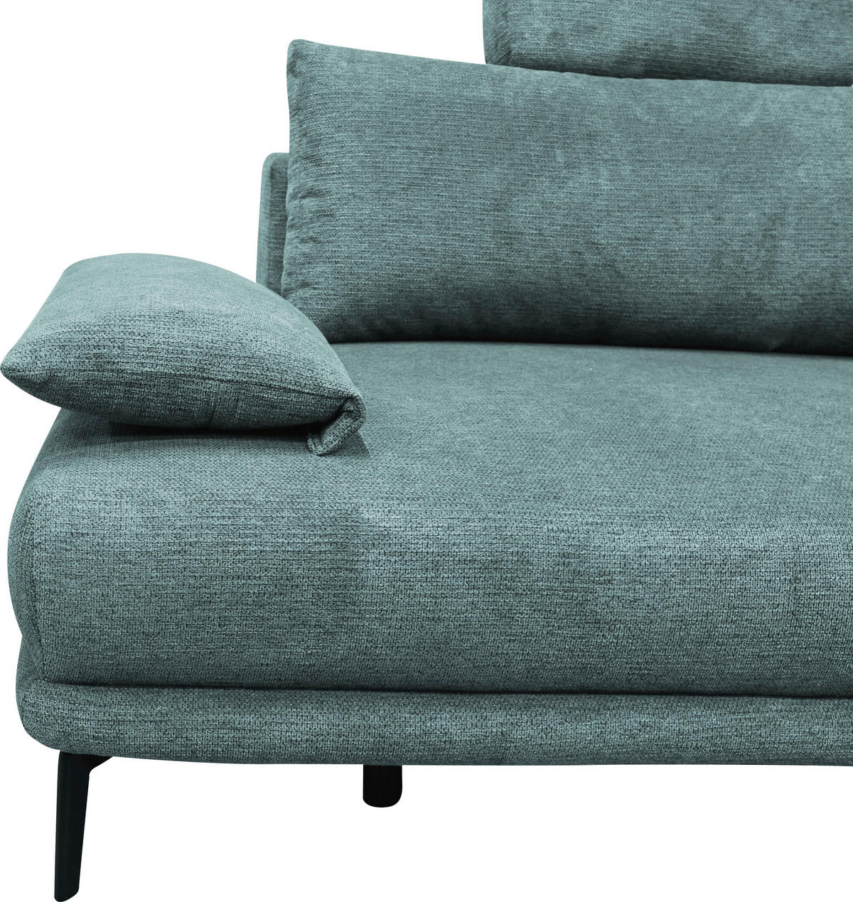 CloseUp von MID.YOU ECKSOFA Mintgrün Webstoff.