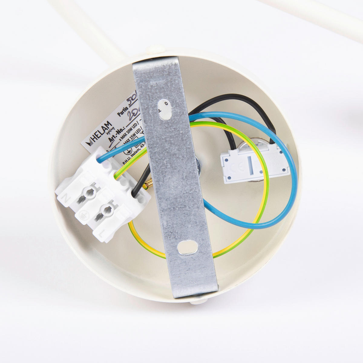 WANDLEUCHTE Oxford 20/20/24 cm  - Creme, Design, Metall (20/20/24cm)