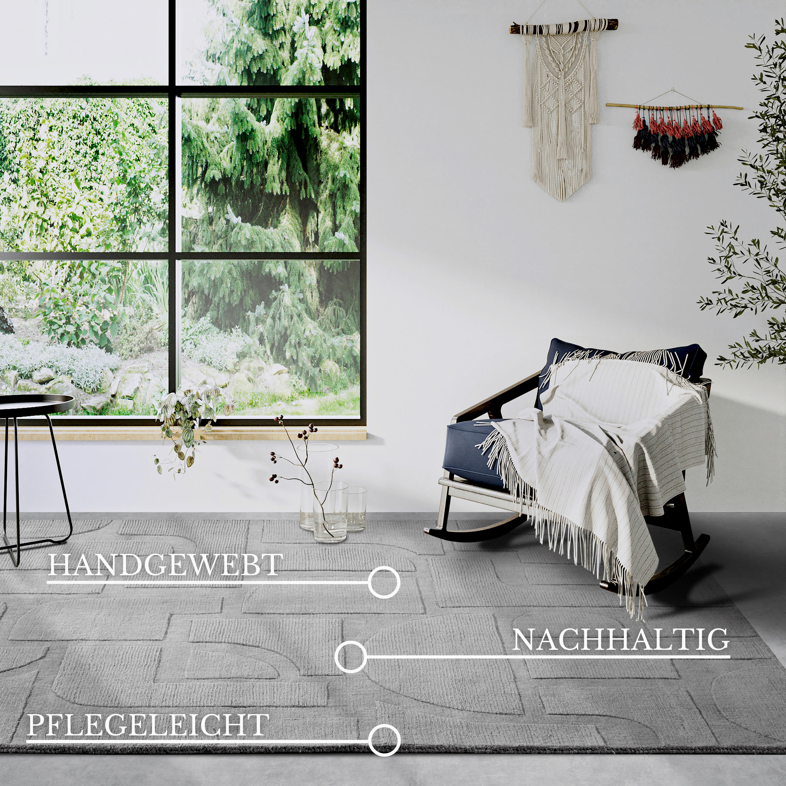 HANDWEBTEPPICH 80/150 cm Kollektion 1906 Grau  - Grau, Basics, Textil (80/150cm) - Villeroy & Boch
