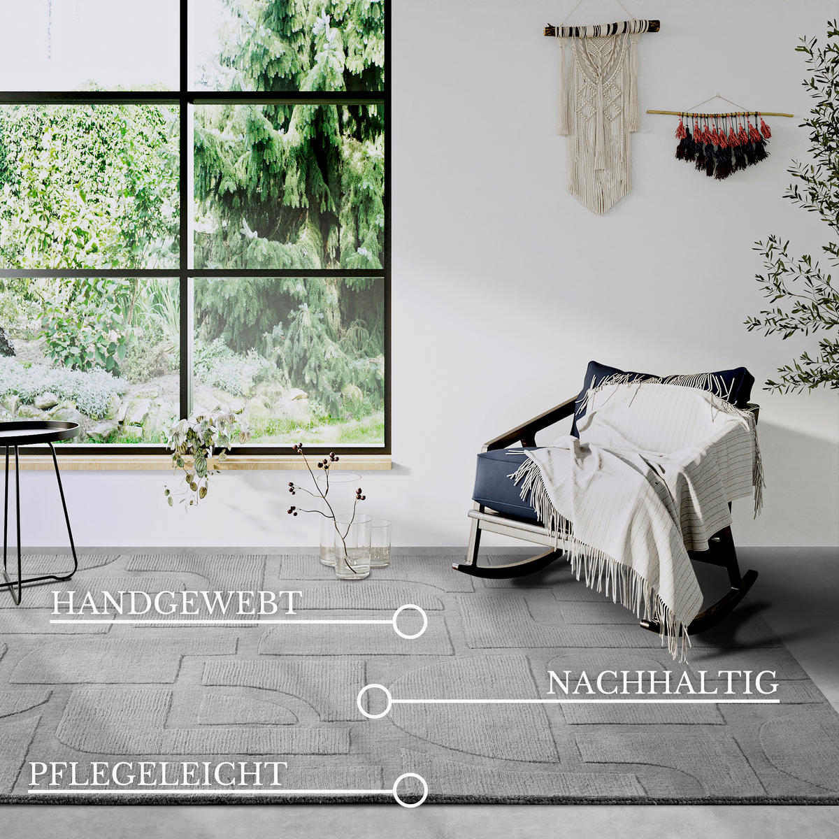 HANDWEBTEPPICH 120/170 cm Kollektion 1906 Grau  - Grau, Basics, Textil (120/170cm) - Villeroy & Boch