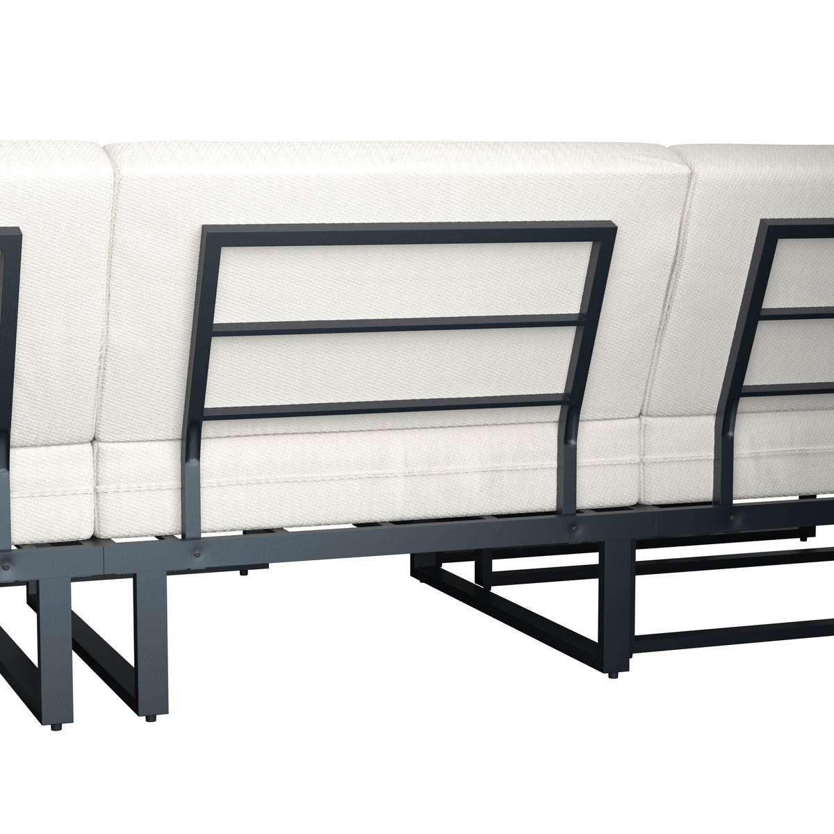 BAŠTENSKA GARNITURA  - boja akacije/crna, Moderno, drvo/metal - Bessagi Garden