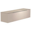 LOWBOARD  in 160/41/45 cm  - Sandfarben/Alufarben, Design, Glas/Holzwerkstoff (160/41/45cm) - Moderano