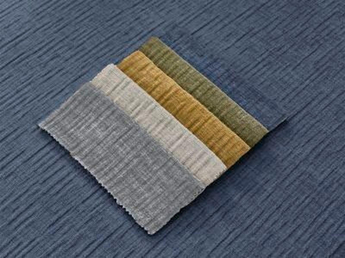 ECKSOFA Ottomane links  ATILLA Dunkelblau Struktur  - Schwarz/Dunkelblau, MODERN, Kunststoff/Textil (149/244cm)