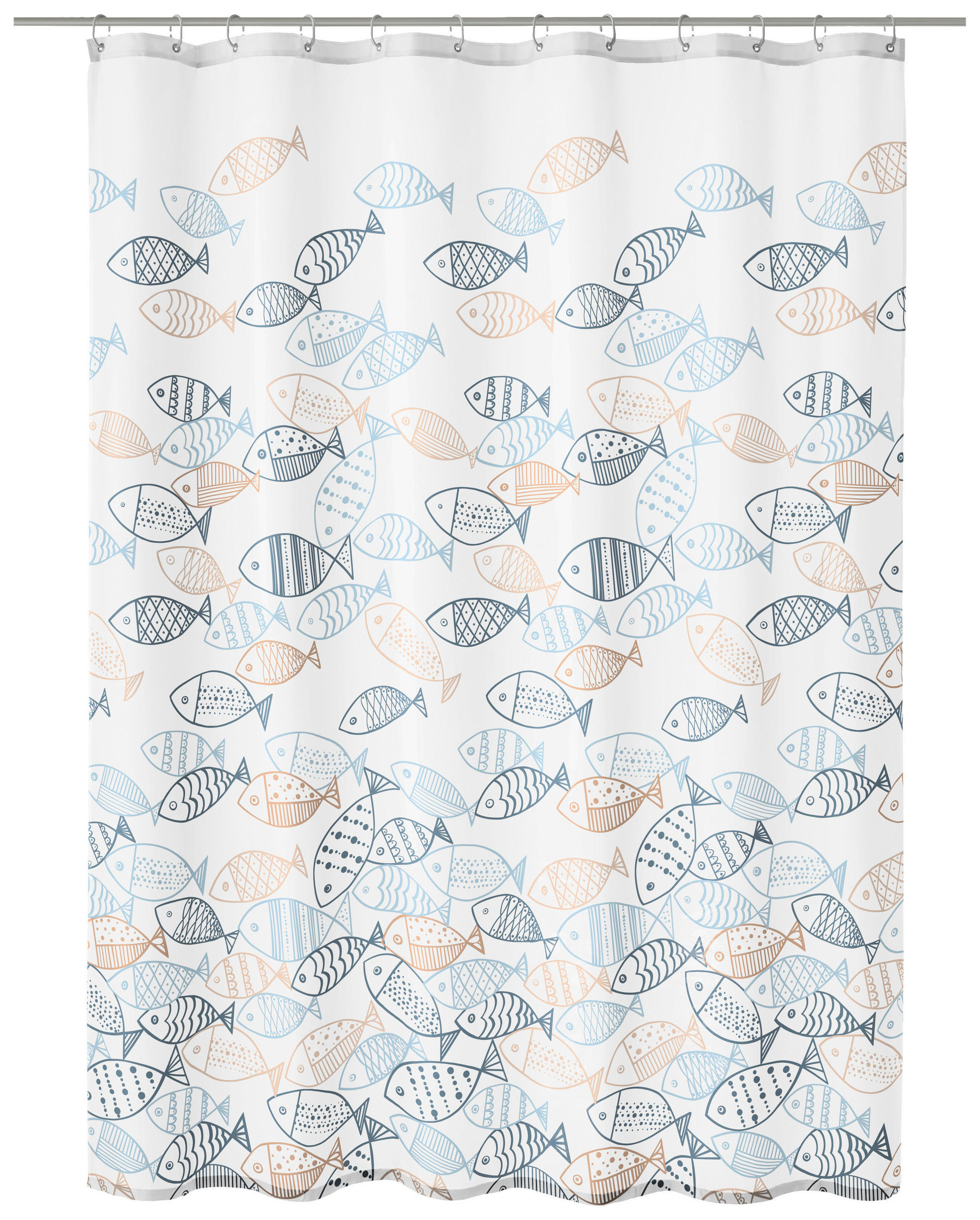 DUSCHVORHANG Classic 2024 180/200 cm  - Basics, Kunststoff (180/200cm) - Kleine Wolke