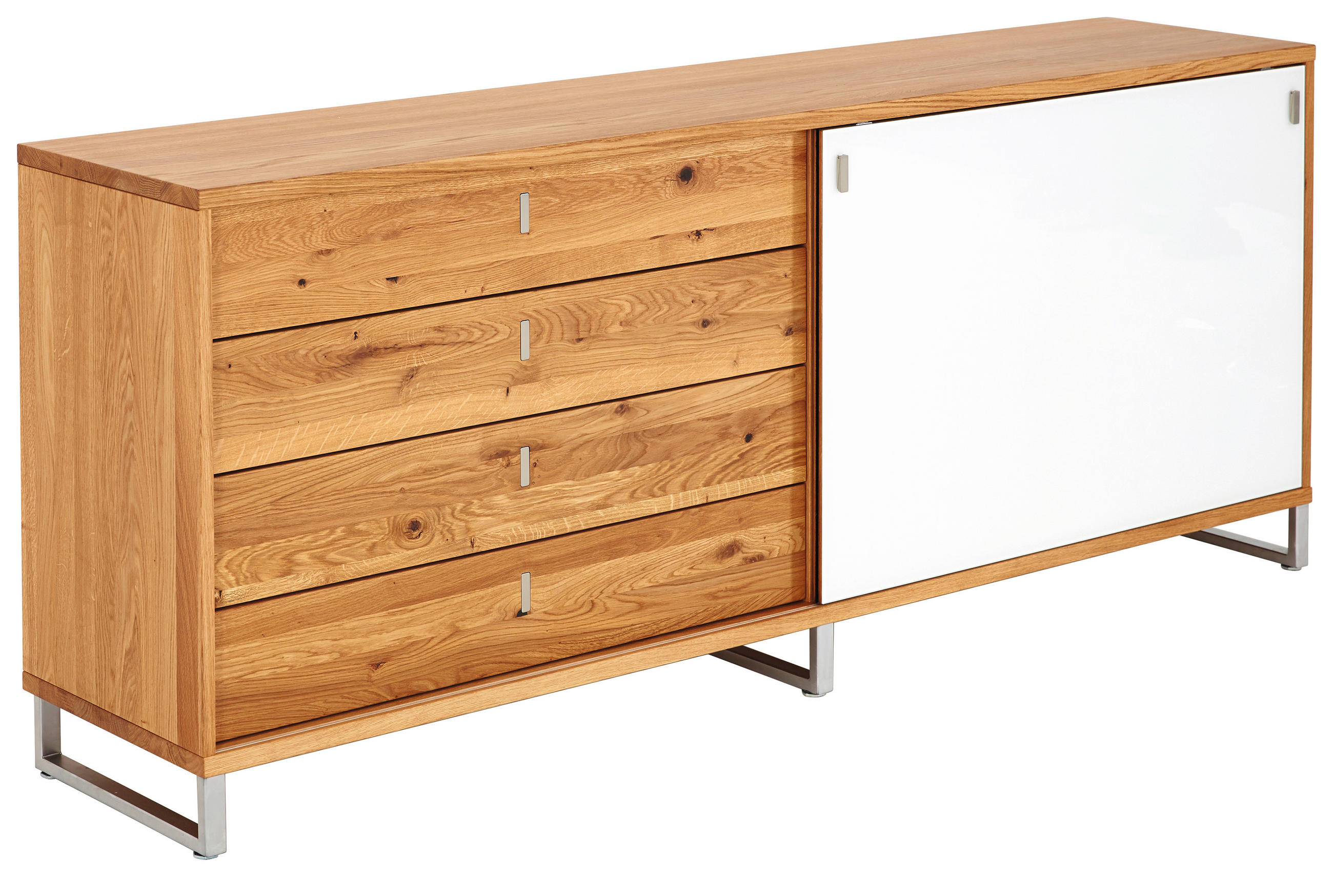 ANRICHTE Eichefarben  198,2/79,5/42 cm  - Eichefarben, Design, Holz/Metall (198,2/79,5/42cm) - Team 7