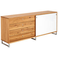 ANRICHTE Eichefarben  198,2/79,5/42 cm  - Eichefarben, Design, Holz/Metall (198,2/79,5/42cm) - Team 7
