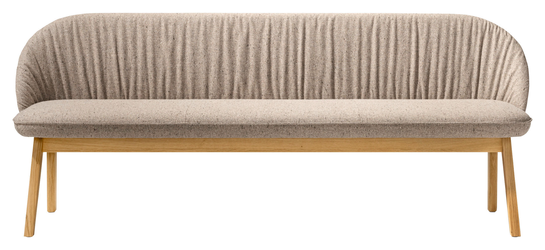 SITZBANK 239/84/61 cm  in Naturfarben, Eichefarben  - Eichefarben/Naturfarben, Design, Holz/Textil (239/84/61cm) - TEAM 7