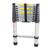 Aqua Laser teleskopske ljestve - svijetlo siva, Basics, metal (79/50/16.5cm)