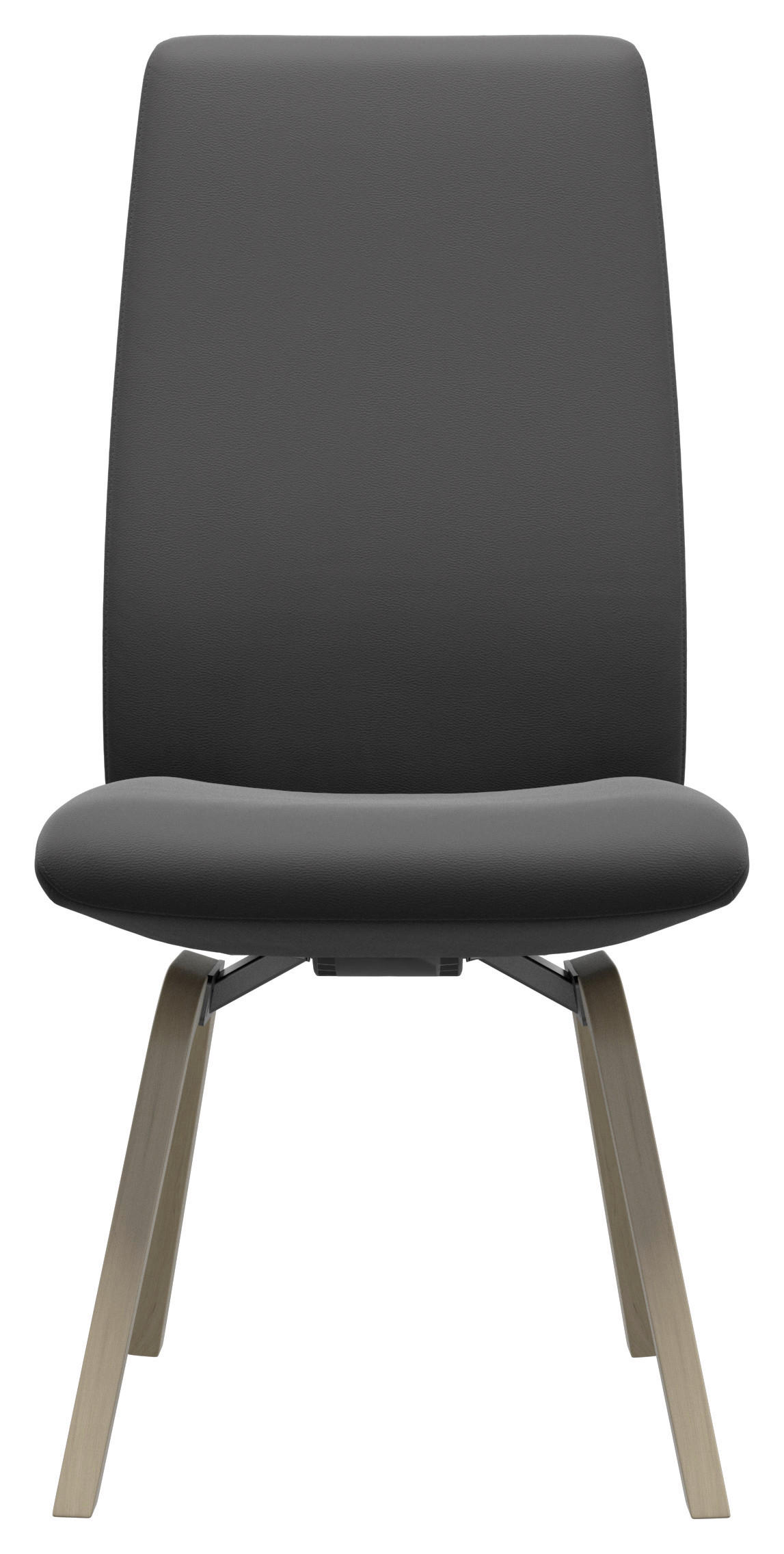 STUHL Echtleder Grau Buche Schichtholz - Eichefarben/Grau, Design, Leder/Holz (50/105/63cm) - Stressless