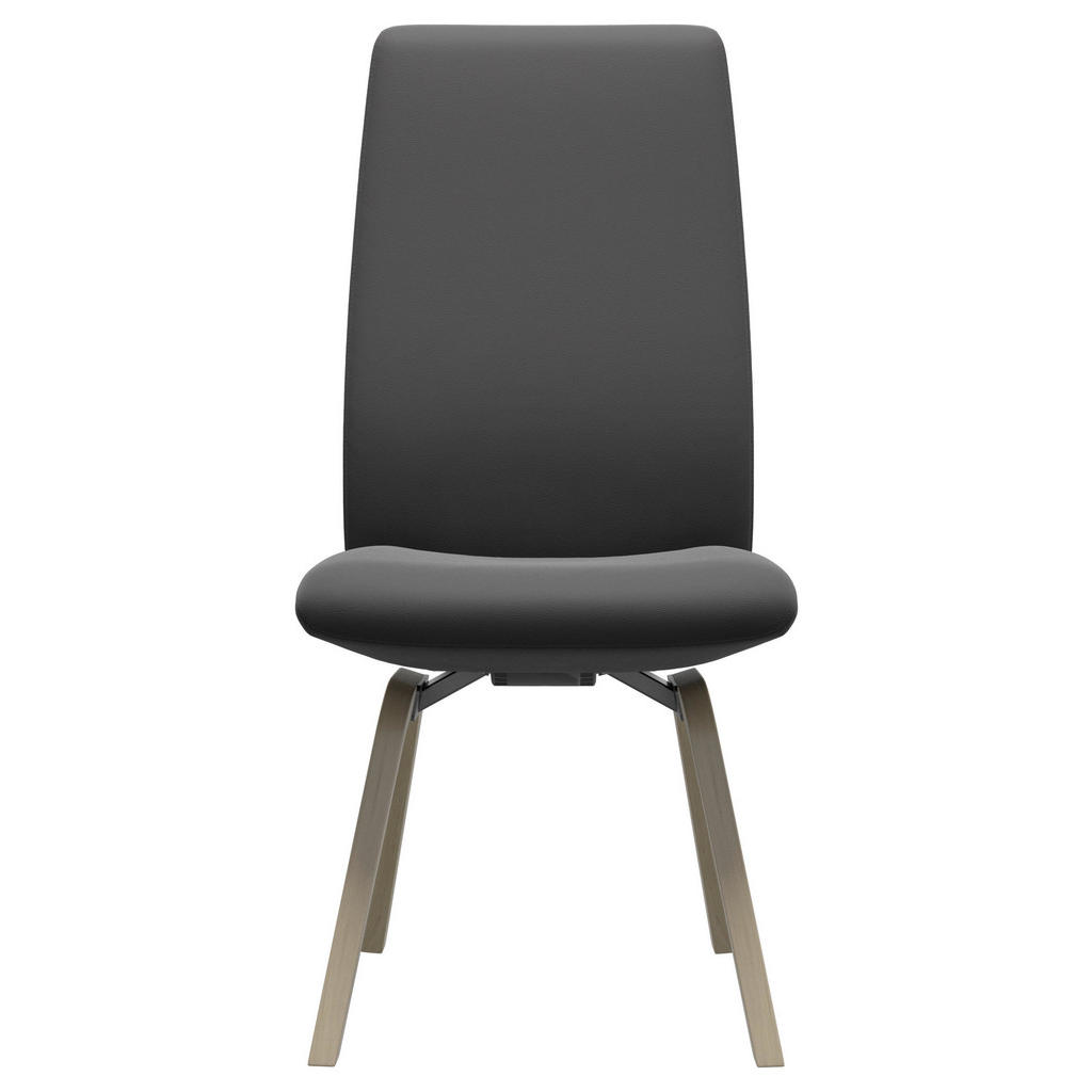 Thumbnail - Stressless Stuhl Laurel, Grau, Holz, Leder, Echtleder, Rindleder, Buche, Schichtholz, eckig, 50x105x63 cm, Lederauswahl,...