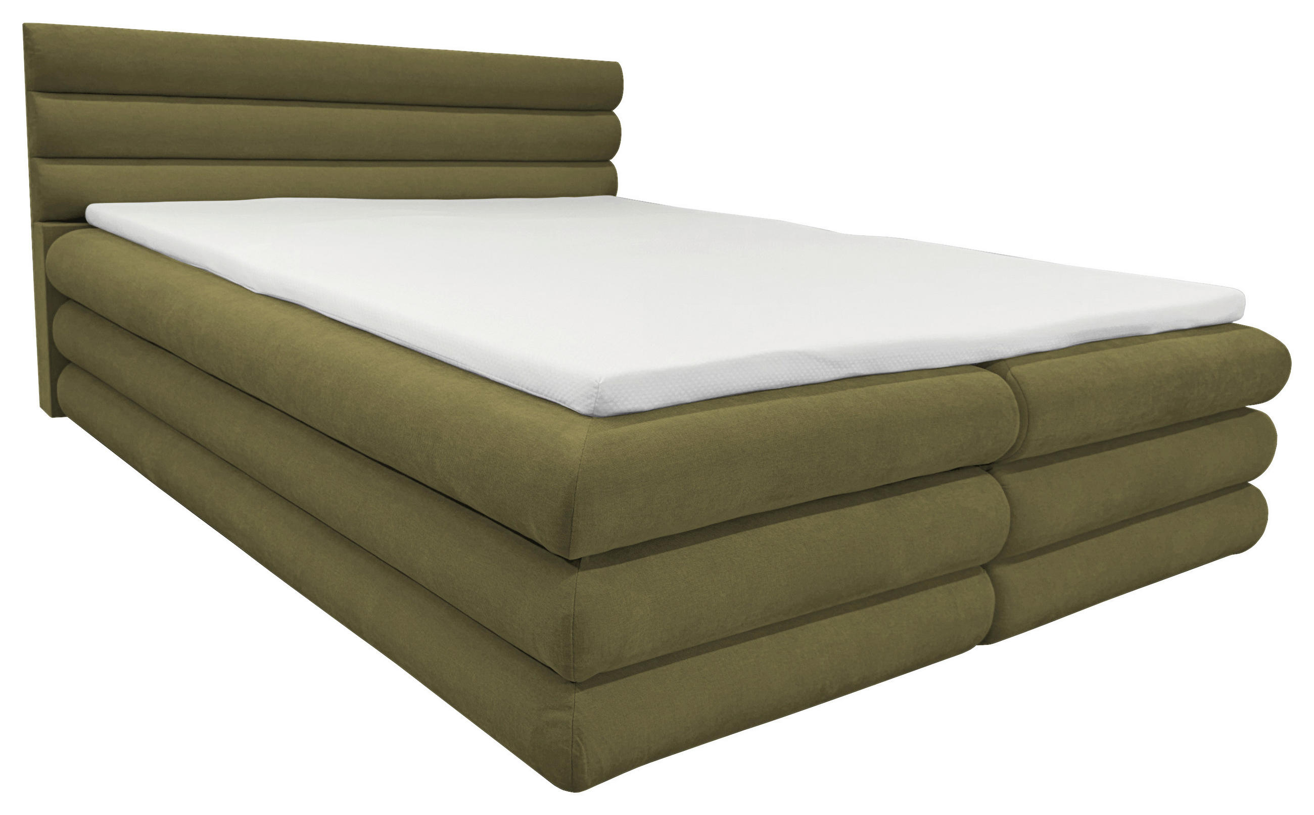 BOXBETT 160/200 cm  in Olivgrün  - Olivgrün, MODERN, Textil (160/200cm) - Livetastic